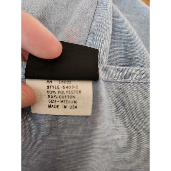 80s Blue‎ Floral Vest and Skirt Set - Picture 7 of 7